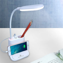 Charger l'image dans la galerie, 4-IN-1 USB Rechargeable LED Desk Lamp Touch Dimming Setting Table Lamp for Children Kids Reading Study Bedroom Living Room