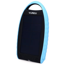 Charger l'image dans la galerie, YUNDU YD - T018 7000mAh Solar Power Bank Waterproof Shockproof Anti-dust Portable Charger Support 2.1A Fast Charging