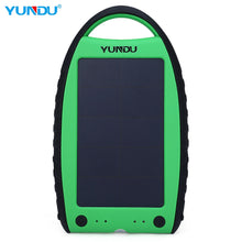 Charger l'image dans la galerie, YUNDU YD - T018 7000mAh Solar Power Bank Waterproof Shockproof Anti-dust Portable Charger Support 2.1A Fast Charging