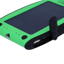 Charger l'image dans la galerie, YUNDU YD - T018 7000mAh Solar Power Bank Waterproof Shockproof Anti-dust Portable Charger Support 2.1A Fast Charging
