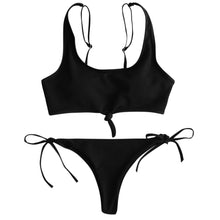 Charger l'image dans la galerie, Knot Tied Sides Ribbed Bikini