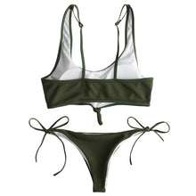 Charger l'image dans la galerie, Knot Tied Sides Ribbed Bikini