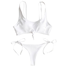 Charger l'image dans la galerie, Knot Tied Sides Ribbed Bikini