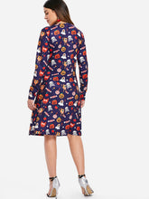 Charger l'image dans la galerie, Halloween Print Long Sleeve Dress