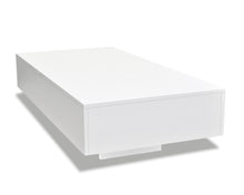 Charger l'image dans la galerie, vidaXL Coffee Table High Gloss White  244021