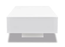 Charger l'image dans la galerie, vidaXL Coffee Table High Gloss White  244021