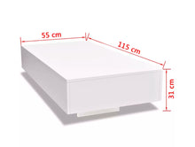 Charger l'image dans la galerie, vidaXL Coffee Table High Gloss White  244021