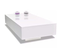 Charger l'image dans la galerie, vidaXL Coffee Table High Gloss White  244021