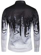 Charger l'image dans la galerie, Novelty Print Long Sleeves Men Shirt