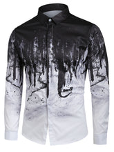 Charger l'image dans la galerie, Novelty Print Long Sleeves Men Shirt