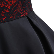 Charger l'image dans la galerie, Lace Panel Sweetheart Neck Plus Size Semi Formal Dress