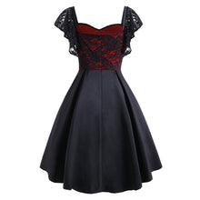 Charger l'image dans la galerie, Lace Panel Sweetheart Neck Plus Size Semi Formal Dress