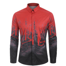 Charger l'image dans la galerie, Novelty Print Long Sleeves Men Shirt