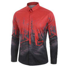 Charger l'image dans la galerie, Novelty Print Long Sleeves Men Shirt