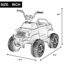 Charger l'image dans la galerie, 6V Kids Powered Electric ATV Quad Ride on Car with 2 Speeds, LED Lights, MP3