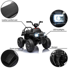 Charger l'image dans la galerie, 6V Kids Powered Electric ATV Quad Ride on Car with 2 Speeds, LED Lights, MP3