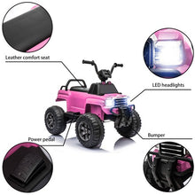 Charger l'image dans la galerie, 6V Kids Powered Electric ATV Quad Ride on Car with 2 Speeds, LED Lights, MP3