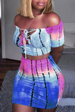 Charger l&#39;image dans la galerie, 2019 Women 2 Piece Bandage Set Sexy Bodycon Strapless Croped Tops + Mini Wrap Skirt Ladies Summer Casual Clubwear Women Clothes