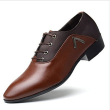 Charger l'image dans la galerie, 2019 Newest Men Dress Shoes Designer Business Office Lace-Up Loafers Casual Driving Shoes Men's Flat Party Leather Dance Shoes