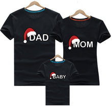 Charger l'image dans la galerie, Dad Mom Baby Christmas T-Shirt Clothing for Family Matching Outfits Clothes Mother Daughter Father Son Look Mommy and Me Shirt