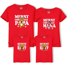 Charger l'image dans la galerie, Dad Mom Baby Christmas T-Shirt Clothing for Family Matching Outfits Clothes Mother Daughter Father Son Look Mommy and Me Shirt