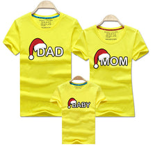 Charger l'image dans la galerie, Dad Mom Baby Christmas T-Shirt Clothing for Family Matching Outfits Clothes Mother Daughter Father Son Look Mommy and Me Shirt