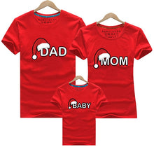 Charger l'image dans la galerie, Dad Mom Baby Christmas T-Shirt Clothing for Family Matching Outfits Clothes Mother Daughter Father Son Look Mommy and Me Shirt
