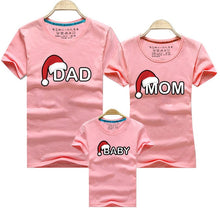 Charger l'image dans la galerie, Dad Mom Baby Christmas T-Shirt Clothing for Family Matching Outfits Clothes Mother Daughter Father Son Look Mommy and Me Shirt