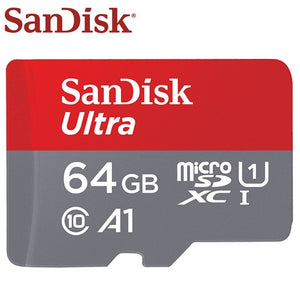 100% Original SanDisk Micro SD Card 64GB 100MB/s 16GB 32GB 128GB 256GB 200GB 400GB U1 Class 10 Memory Card microsd Flash TF Card