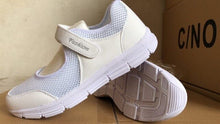 Charger l'image dans la galerie, Vulcanize Shoes Women Breathable Mesh Flat Hook &amp; Loop Womens Sneakers Trendy Simple Soft Bottom Walking Shoes Ladies Leisure
