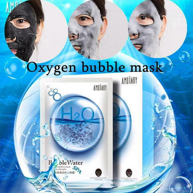 Detox Oxygen Bubble Sheet Mask Deep Cleansing Mask Remove Dirt Blackhead Moisturizing Bamboo Charcoal Korean Black Face Mask