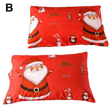 Charger l&#39;image dans la galerie, Christmas Bed Duvet Cover Set Santa Claus Pattern Pillow Cover Quilt Cover Christmas Decorations For Home housse de couette