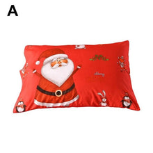 Charger l'image dans la galerie, Christmas Bed Duvet Cover Set Santa Claus Pattern Pillow Cover Quilt Cover Christmas Decorations For Home housse de couette