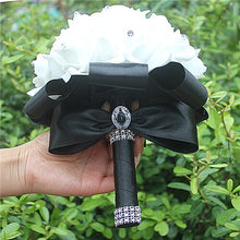 Charger l'image dans la galerie, IN STOCK Cheapest PE Rose Bridesmaid Wedding Foam flowers Rose Bridal bouquet Ribbon Fake Wedding bouquet de noiva 14 Color