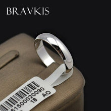 Charger l'image dans la galerie, BRAVEKISS simple plain wedding band engagement rings for her and he alliance couples ringen voor vrouwen bague jewelry  BJR0097A