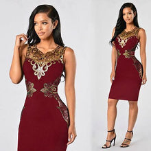 Charger l'image dans la galerie, Women Lady Summer Floral Casual Sleeveless Lace Dress Ladies Evening Party Short Mini Dress plus size S to XXL
