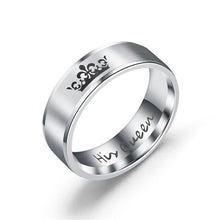 Charger l'image dans la galerie, His Queen Her King Couple Letter Ring for Women Men Stainless Steel Lovers' Finger Rings Pomise Gift Alliance Fashion Jewelry