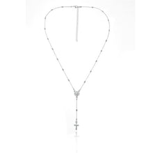 Charger l'image dans la galerie, Boho Layered Iron Cross Pendant Choker Necklace Golden Beads Jesus Long Chain Necklace Charm Crucifix Christian Couple Jewelry