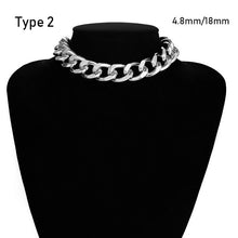 Charger l'image dans la galerie, SHIXIN Punk Exaggerated Heavy Metal Big Thick Chain Choker Necklace Women Goth Fashion Night Club Jewelry Female Chocker Collier