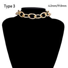 Charger l'image dans la galerie, SHIXIN Punk Exaggerated Heavy Metal Big Thick Chain Choker Necklace Women Goth Fashion Night Club Jewelry Female Chocker Collier