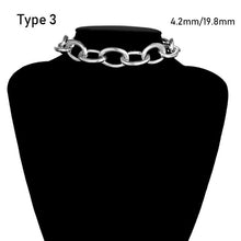 Charger l'image dans la galerie, SHIXIN Punk Exaggerated Heavy Metal Big Thick Chain Choker Necklace Women Goth Fashion Night Club Jewelry Female Chocker Collier