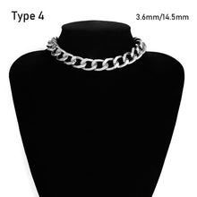 Charger l'image dans la galerie, SHIXIN Punk Exaggerated Heavy Metal Big Thick Chain Choker Necklace Women Goth Fashion Night Club Jewelry Female Chocker Collier