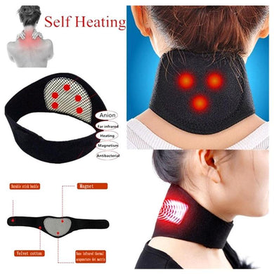 Health Care Neck Support Massager 1Pcs Tourmaline Self-heating Neck Belt Protection Spontaneous Heating Belt Body Massager