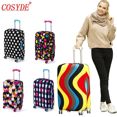 Colorful Travel Luggage Cover Protective Suitcase Cover Trolley Case Accessories Travel Luggage Dust Cover For 18 To 30 Inch Bag